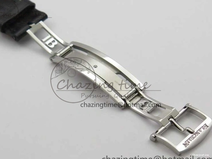 0311 MultiPurpose Villeret 6654 SS Complicated Function OMF 1:1 Best Edition White Dial on Black Leather Strap A6654 V 7901